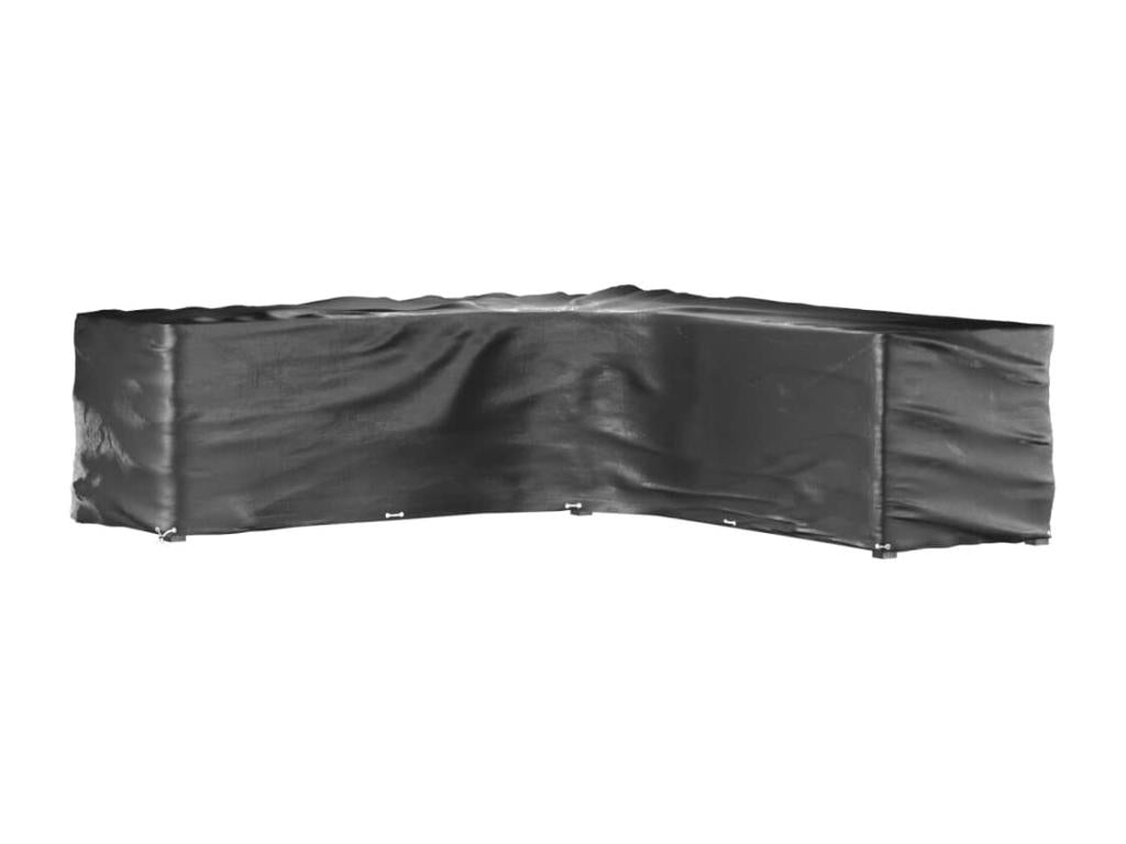 L-shaped garden furniture covers, 2 pieces, 20 eyelets