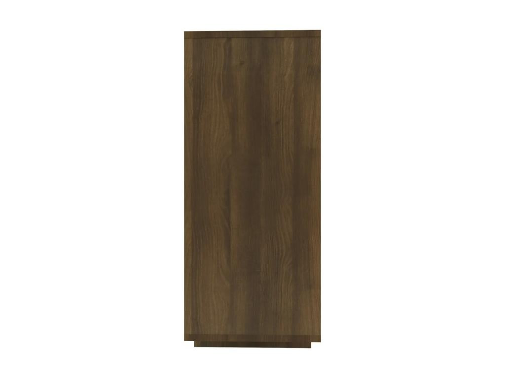 Brown Oak Buffet 120x30x75 cm Chipboard 49592IAFI