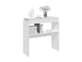 Glossy white console table 80x30x80 40231LYSX