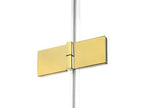 Bohometop GOLD left-hand pivot shower enclosure 100x80 cm, gold color, front access 40676BQXG
