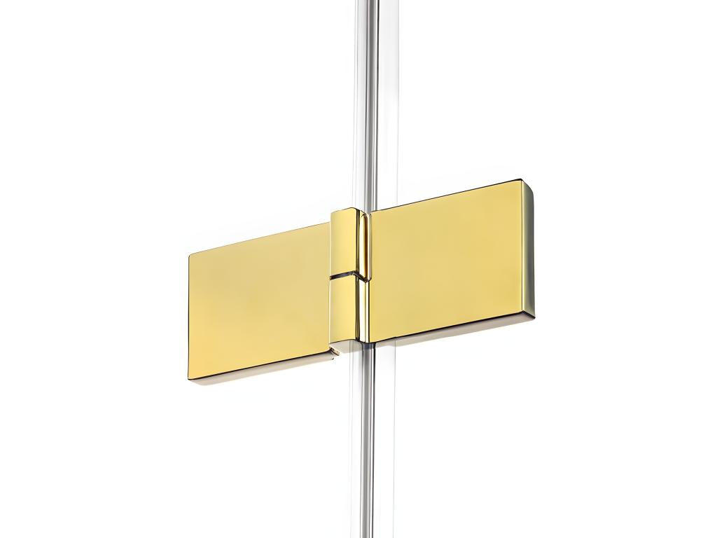 Bohometop GOLD left-hand pivot shower enclosure 100x80 cm, gold color, front access 40676BQXG