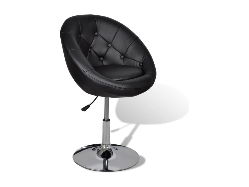 Black Faux Leather Bar Stool 98888NXJC