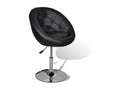 Black Faux Leather Bar Stool 98888NXJC