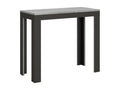 Bohometop Extendable Console Table 90x40/300 cm Concrete Grey Anthracite Frame 63961GMHT