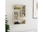 Homelumiere Oak 2-Piece Wall Shelves 50x15x50