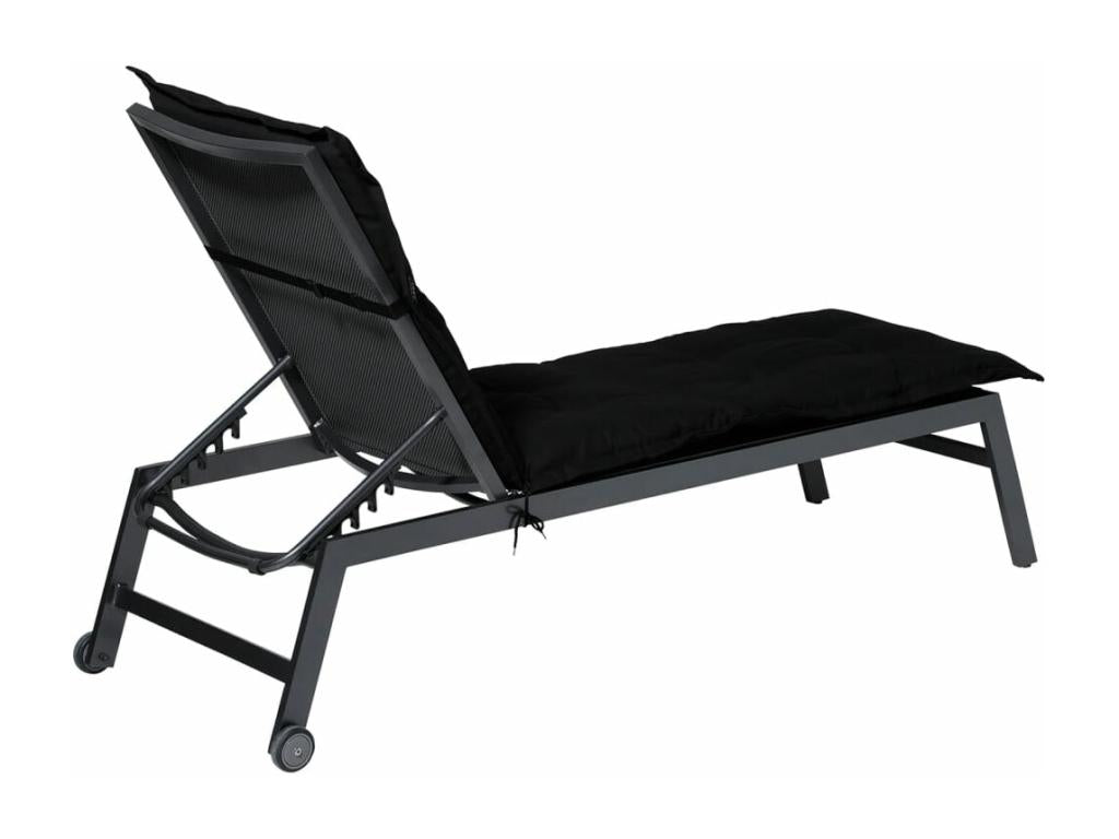Bohometop chaise lounge cushion 200x60 cm Black 31360BADS