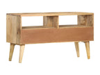 TV stand 90x30x50 cm Solid mango wood 41236XIIR