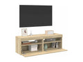 Bohometop TV stand with LED lights, 2 pieces, Oak finish, 60x35x40 cm, 16428MAFC