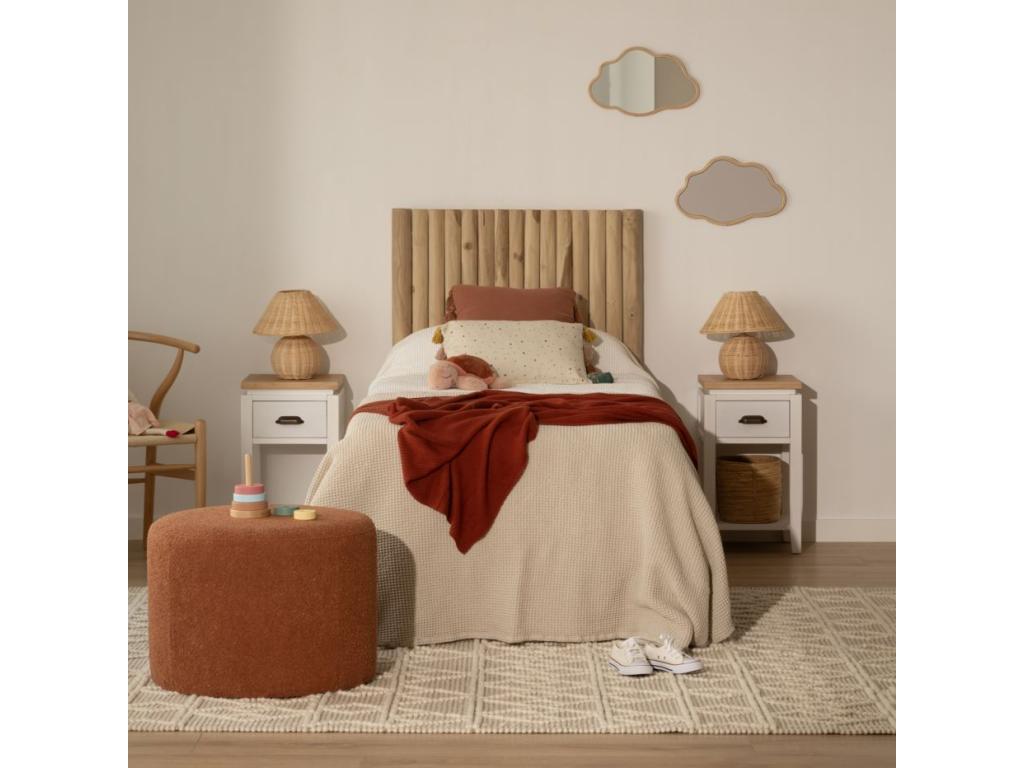 Headboard trunkos de madera Bohometop Natural 90x120 56280BIRQ