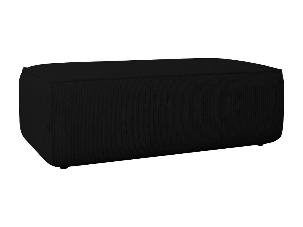Homelumiere black corduroy pouf