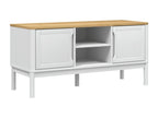FLORO TV stand, white, 114x43x55 cm, solid pine wood, 63263UIXF