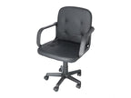 Mom office chair in black upholstery, 58x58x80 cm