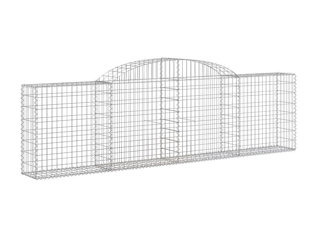 Arched gabion basket 300x30x80/100 cm Galvanized iron