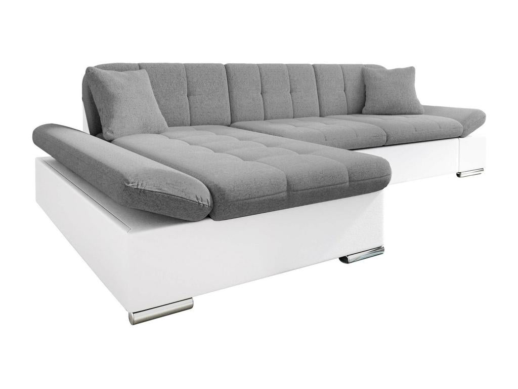 Homelumiere 152 Grey Corner Sofa with Sleeping Function and Bedding Box, 278x161x76cm