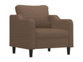 Brown Armchair 60 cm Fabric