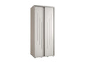 Bohometop 8 Sliding Door Wardrobe 235.2/110/45 2 Doors White/White/Silver 40458OKFS