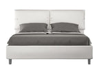 Bohometop 78146ITNN Upholstered Bed without Mattress 160x190cm White Faux Leather