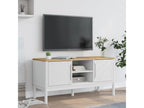 FLORO TV stand, white, 114x43x55 cm, solid pine wood, 63263UIXF