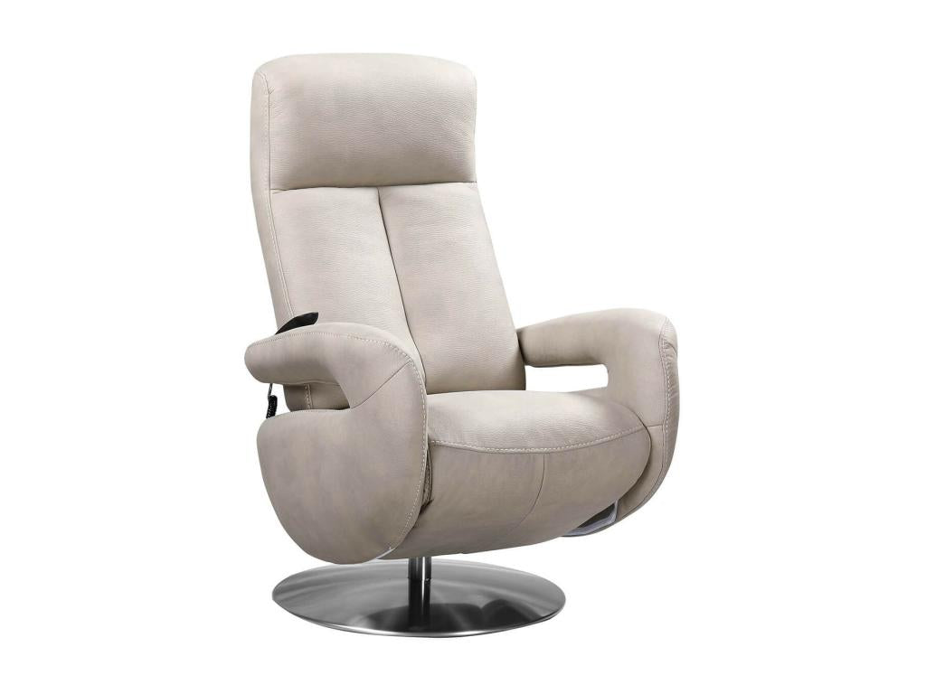 Homelumiere - Homelumiere Electric Armchair in Light Grey Leather
