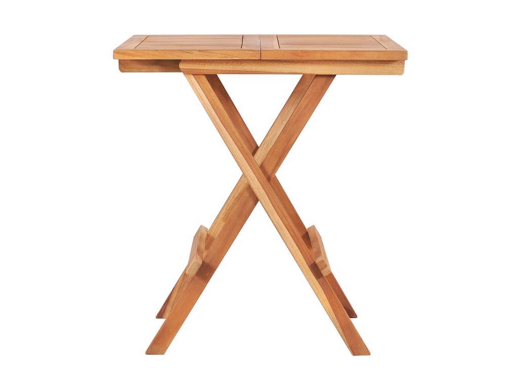 Bohometop 3-piece set with grey cushions, solid teak wood 03961WVGR