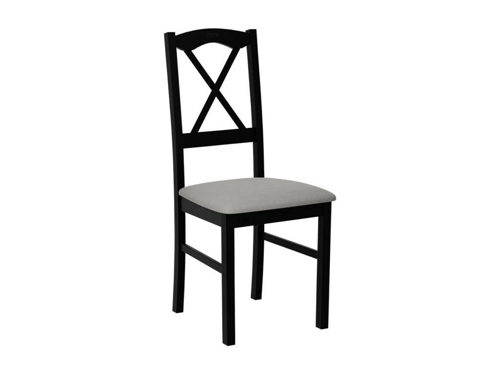 Bohometop Chair 174 Black - Light Grey 91x43x40cm Upholstered Wood 11734YMZG