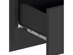 2-Piece Wall-Mounted Bedside Tables, Black 86418UZVH