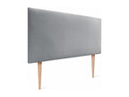 Homelumiere Smooth Velvet Headboard 95x105 with Bed Legs 80/90 - Light Grey