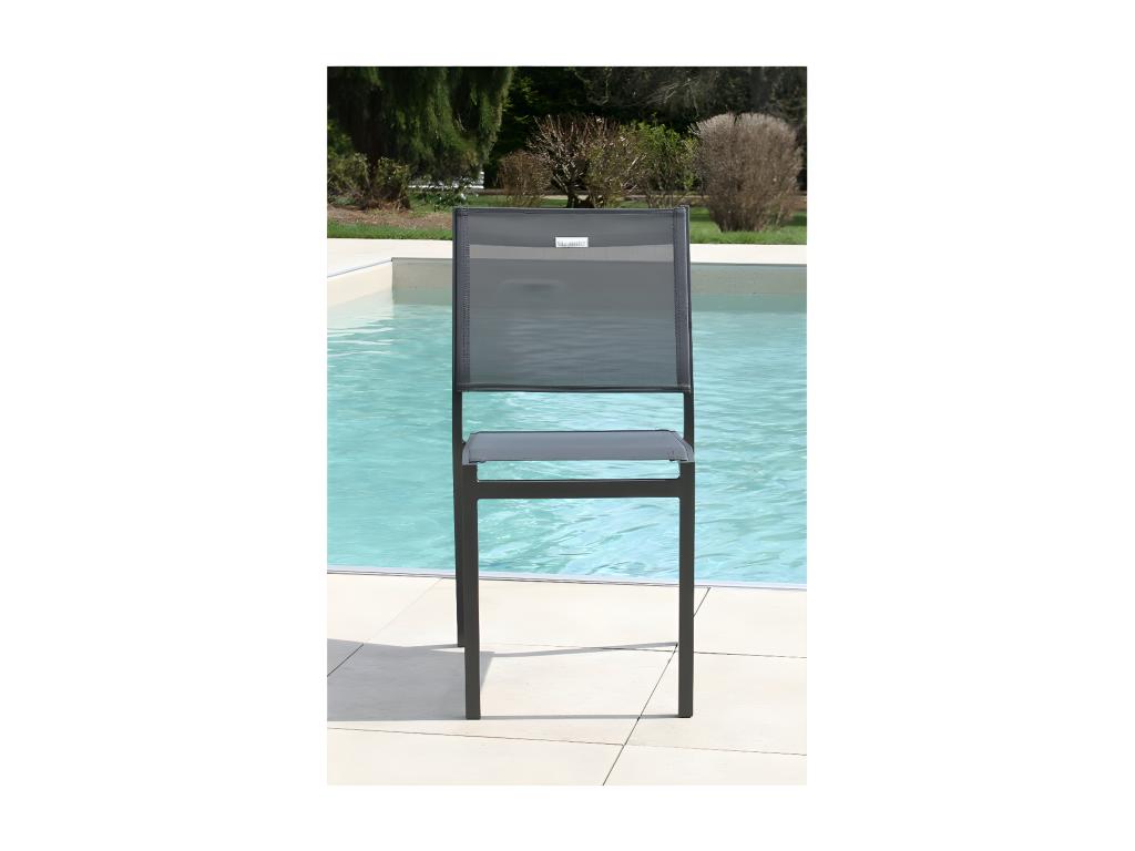 Homelumiere - Garden table and chairs set - 8 seats - Anthracite Grey