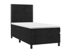 Homelumiere bed base with black 90x200 velvet mattress