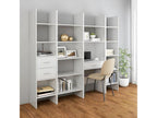 Glossy white bookcase, 60x35x180 cm, chipboard