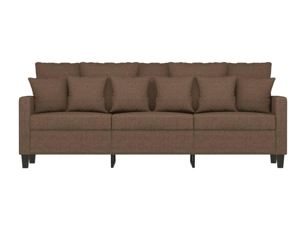 3-seater sofa, brown, 180 cm, fabric, 90826DJVI