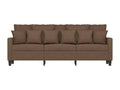 3-seater sofa, brown, 180 cm, fabric, 90826DJVI