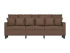 3-seater sofa, brown, 180 cm, fabric, 90826DJVI
