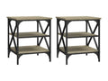Homelumiere Oak Side Tables, 2 pcs, 40x42x50 cm, Engineered Wood