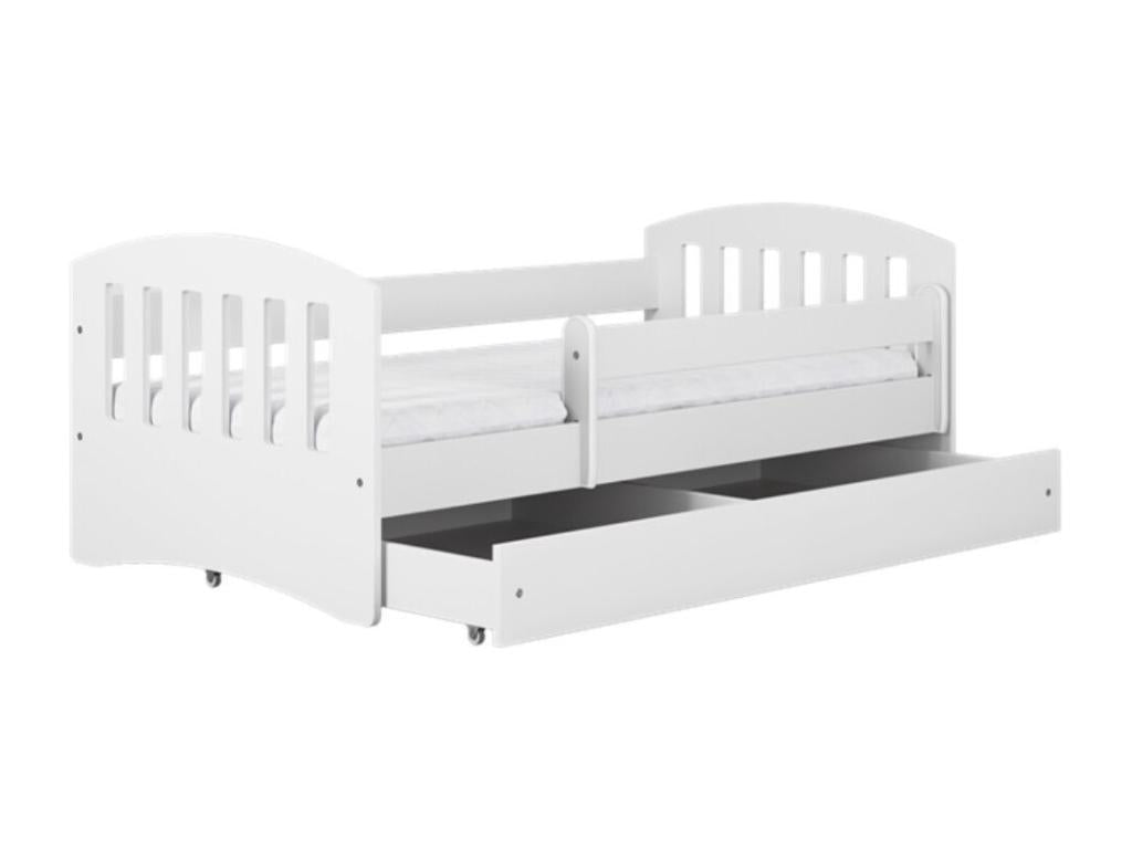 Children's bed with removable safety rail, white Bohometop - 80x180 - Drawers with drawer 69567FXOC