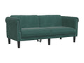 2-piece dark green velvet sofa set 20118BQBS