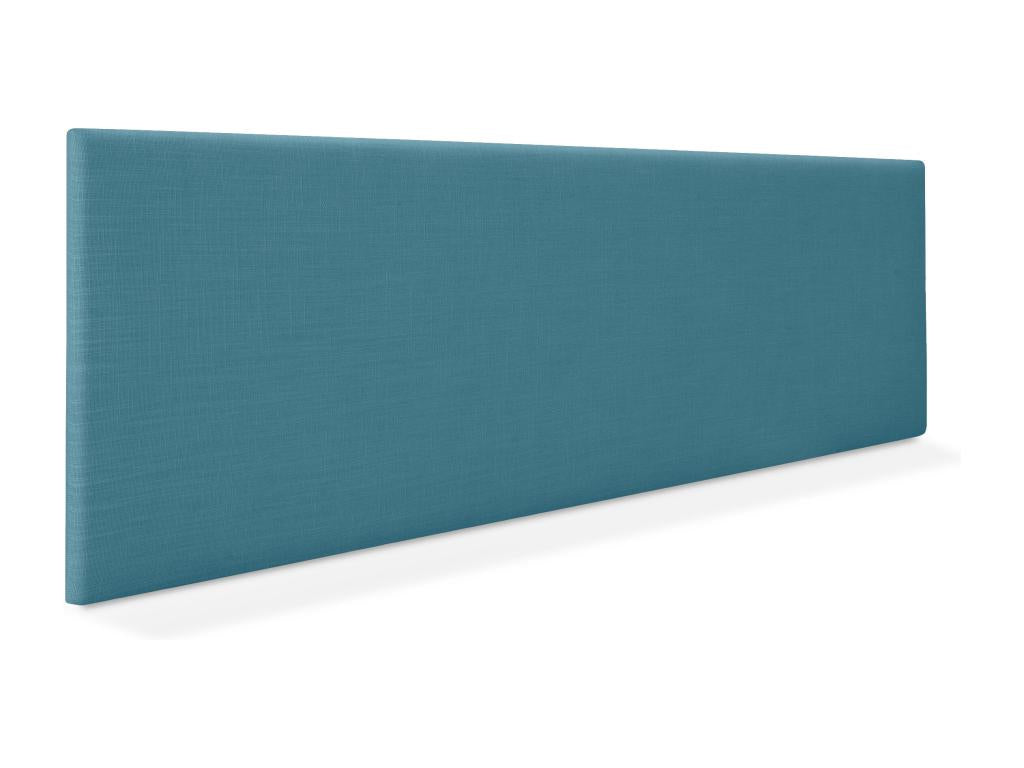 Bohometop Smooth Natural Linen Headboard 145x50cm for 135/140cm Beds - Turquoise 14639UKWP