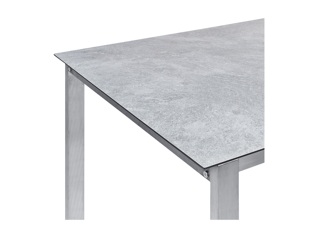 Delimoa Gray Glass Garden Table 96094SQPQ