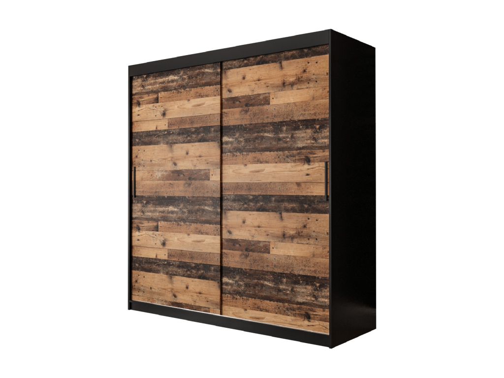 OLD STYLE SLIDING DOOR WARDROBE 200/180/62 2 doors 07537STRR