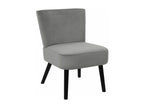 Bohometop - Corduroy Armchair in Grey 75639NLUX