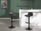 Bar stool - Polypropylene - Adjustable height - Black - Bohometop 72983EDOC