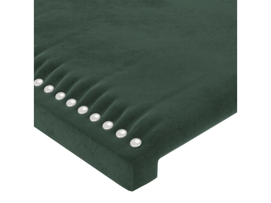 Dark Green Headboard 100x5x78-88 Velvet 88421PBZS