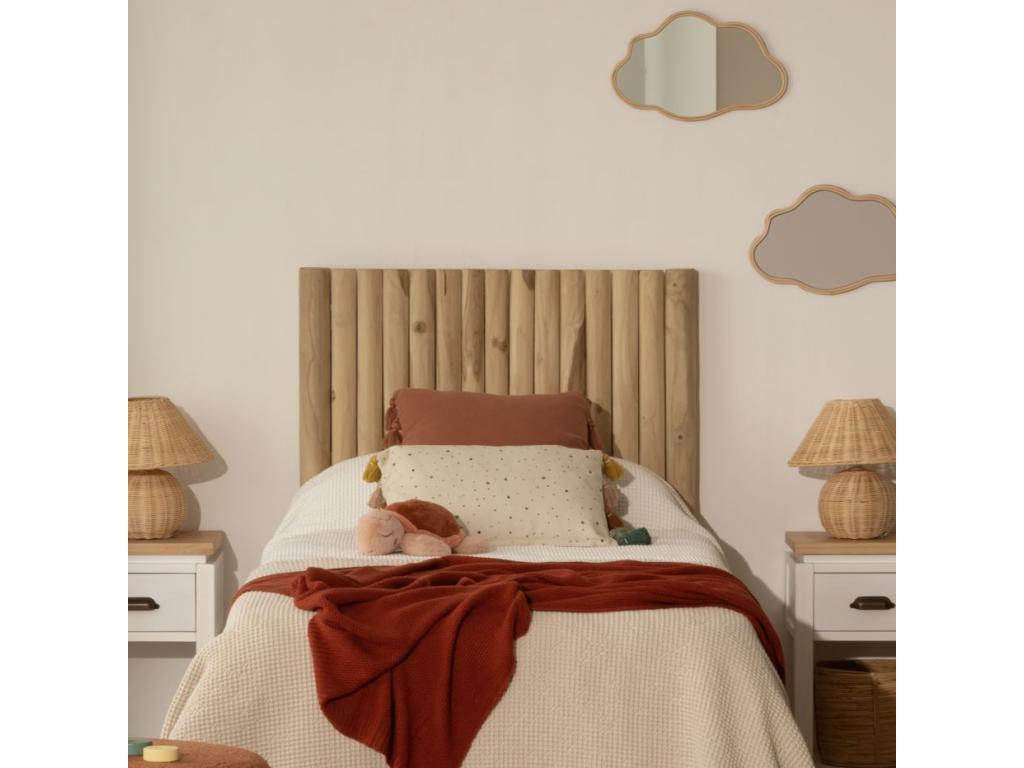 Headboard trunkos de madera Bohometop Natural 90x120 56280BIRQ