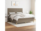 Upholstered bed base with Homelumiere mattress 180x200 cm Fabric