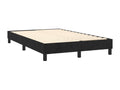 Upholstered bed base with mattress, black, 120x200 cm, velvet, 49671UDHI