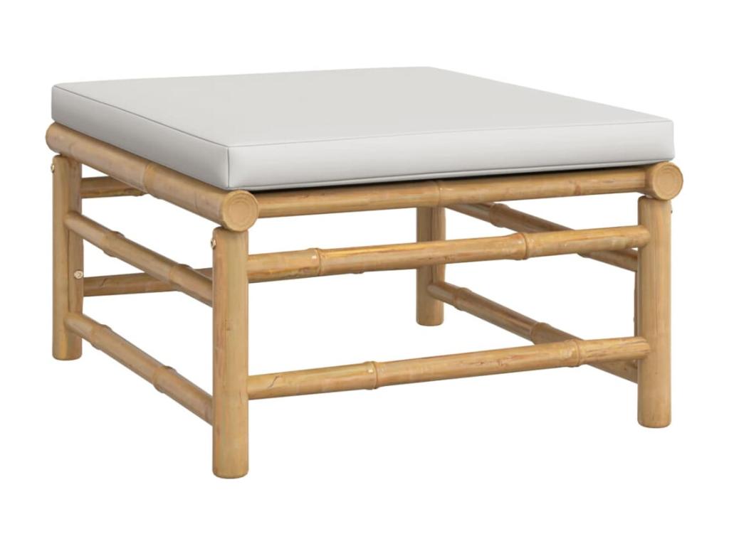 Bohometop 20689IFUK 4-piece garden furniture set with light grey cushions