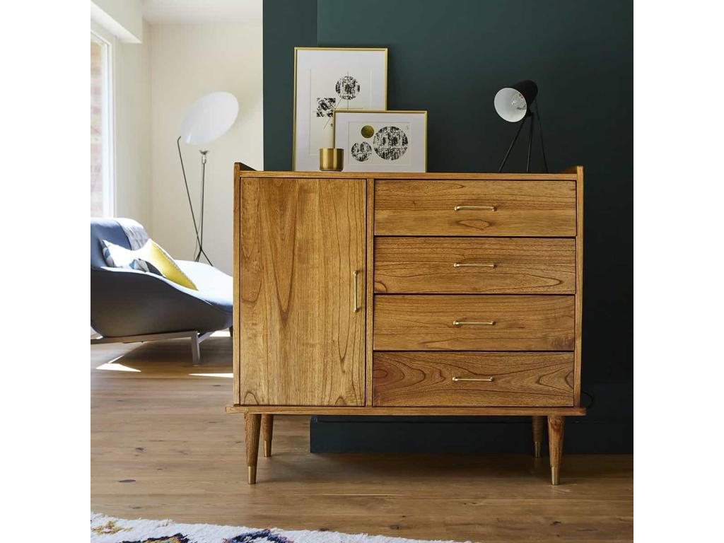 Bohometop solid wood sideboard 105 cm 04992DPLE