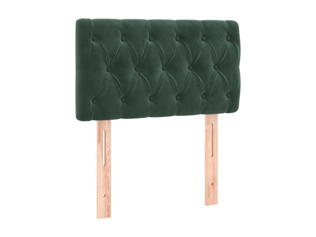 Dark Green Headboard 80x7x78/88 cm Velvet