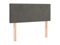 LED Headboard, Dark Grey, 100x5x78/88 cm, Velvet, 16233QIJE