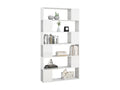 Bookshelf/Room Divider, Glossy White, 100x24x188 cm, 58057XZWC